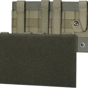 Personalized display Molle HOOK & LOOP patch panel for mounting signage on storage bags with HOOK & LOOP patches; Molle accessories for morale badges and backpack accessories (10 inches x 6 inches, 1 pc).
