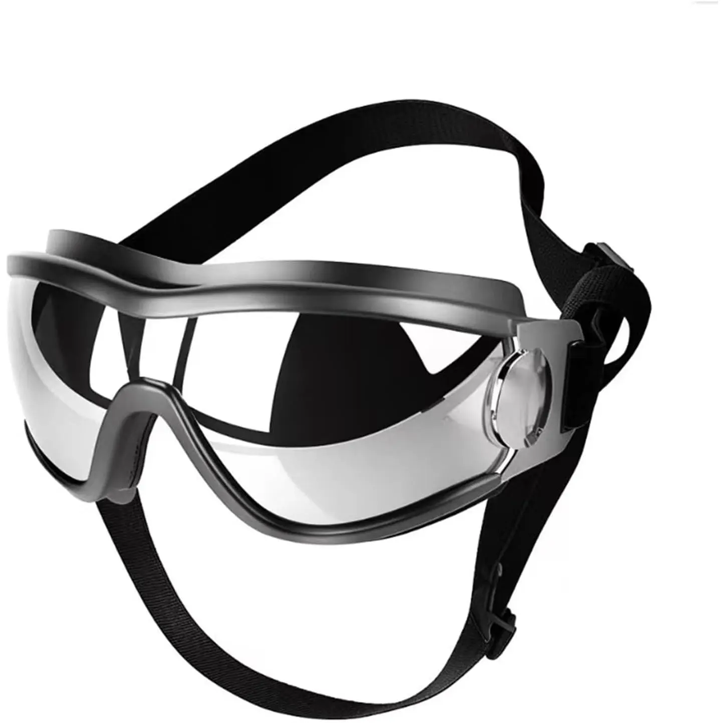 UV Protection  Goggles for Medium & Large Dogs -  Windproof Sunglasses, Durable Protective Eyewear for Long-Snout Breeds - Outdoor Hiking Running Glasses ()