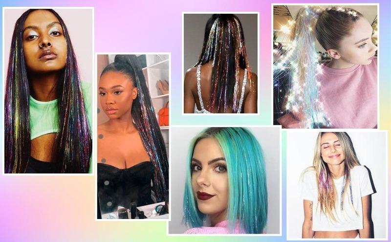 Colorful Heat-Resistant Hair Tinsel Kit with Tools 48 Inches 14-Color Glitter Tinsel Extensions 3500 Strands for Women Girls Kids Festival Dazzle Hair Party Accessories Black Friday Deals