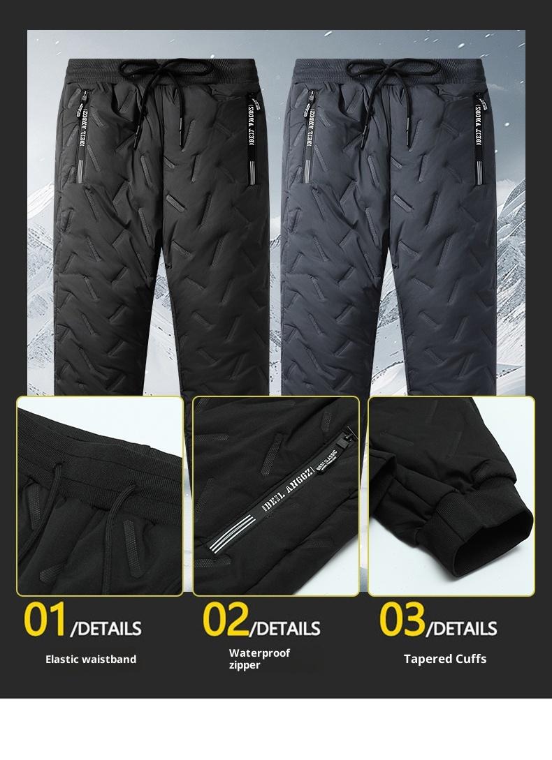 Three-Piece Set, 2025 New Ultrasonic Lamb Wool Cotton Jacket Three-Piece Set for Men, Warm Fleece-Lined Stand Collar Lamb Wool Cotton Jacket Clothes Menswear Hoodie Matching Pants Pants Suits Top Long Sleeve Long Sleeve Trouser Matching