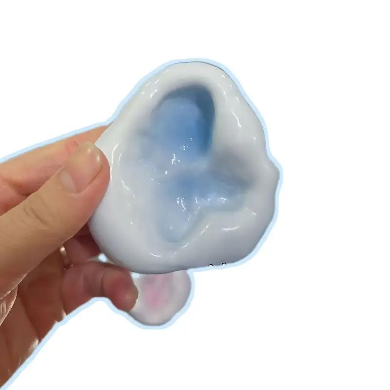 4 Mini Soft Stress Balls for Relaxation, Stress Relief Squishy, Slow-Response Jelly Fluid Squeeze Toys, Perfect for Christmas and Party Gifts, Various Soft Color Options