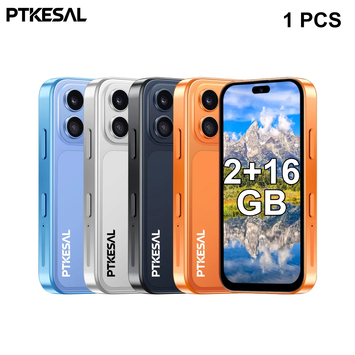 Ptkesal Smart Mini Phone, 3.75 Inch Screen, 2gb RAM + 16GB Storage, Android 10.0, 4-Core Processor, 2500mah Battery, Dual Sim, Lightweight