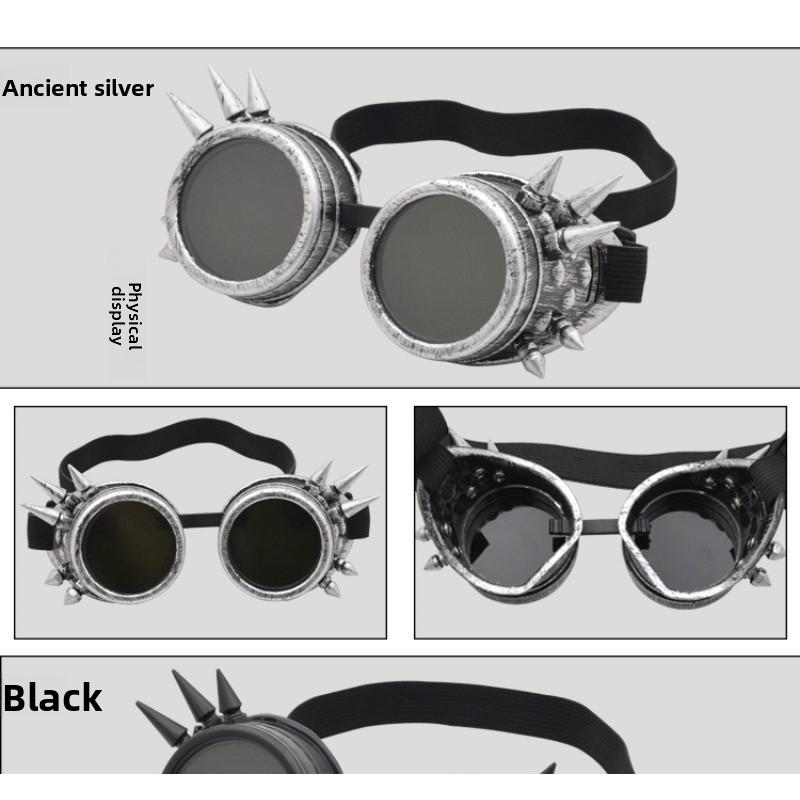 Glasses Punk Vintage Glasses Liuding Outdoor Sports Glasses Decorative Windshield Halloween Sunglasses magnetic goggles