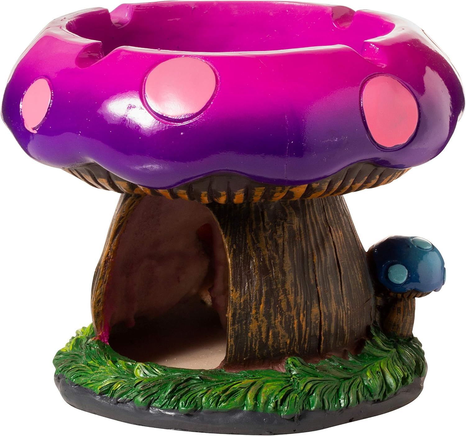 Mushroom-Themed 6" Storage Box with Ashtray – Decorative Stash Box for Home or Outdoor Use