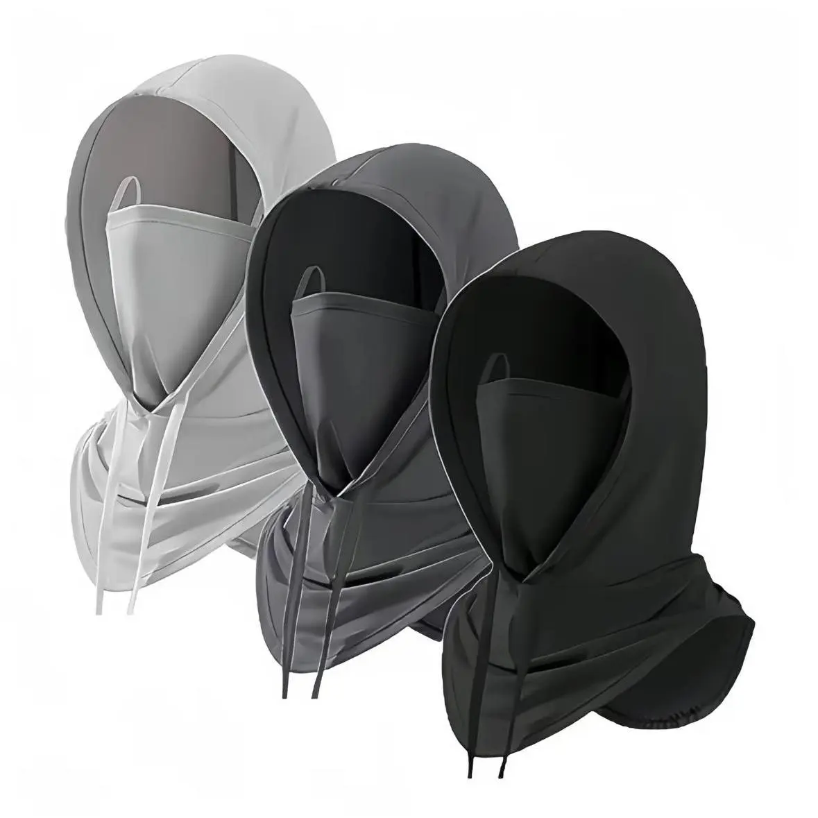 3 Pack Cooling Balaclava Headwear, UPF 50+ Sun Protection Face Mask for Men & Women, Lightweight, Breathable & Windproof Hood for Outdoor Sports