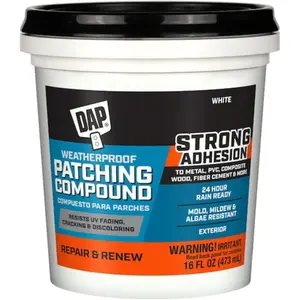 DAP Patching Compound, White, 16 Oz (7079818740) (Pack of 4)