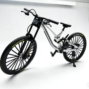 New Alloy Bicycle Model, Realistic Mountain Bike, Road Bike, Desk Decor, Collectible Mini Bike, Office & Home Decoration, Christmas Gift