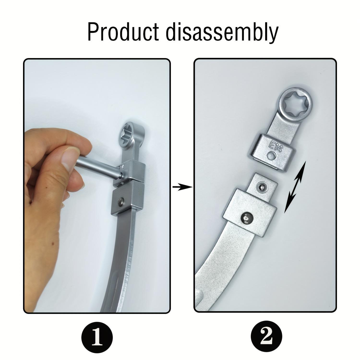 15PCS Universal Auxiliary Idler Belt Tensioner Pulley Removal Tool Kit, Serpentine Belt Tension Pulley Wrench Set, Engine Timing Belt Tensioning Nut Bolt Screw Remover