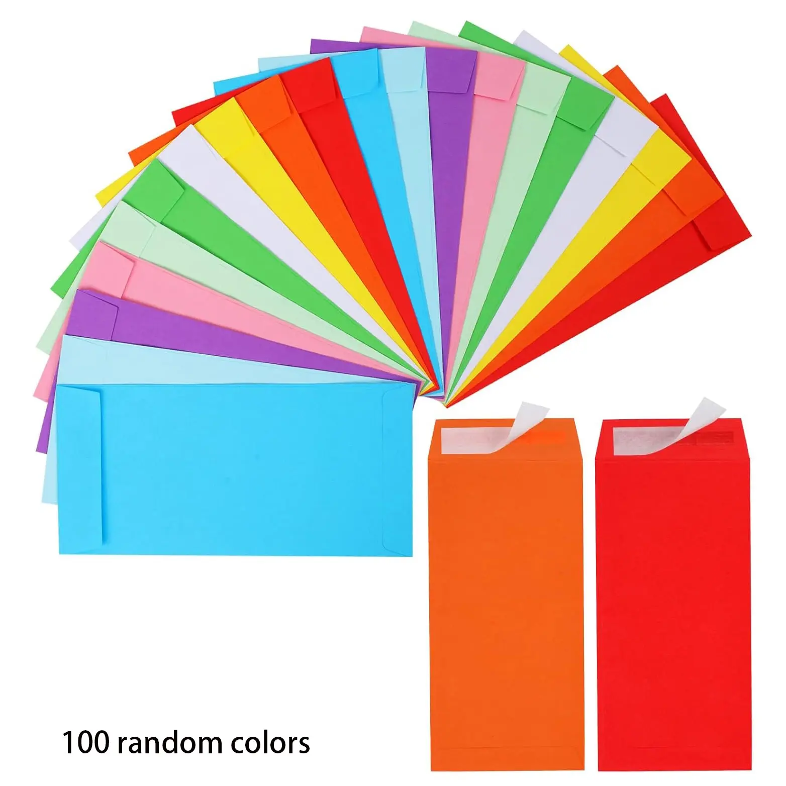 100pcs Cash Envelopes -100 Envelopes Money Saving Challenge,Money Envelopes for Budgeting, Coins, Checks, Gift Cards & Tickets
