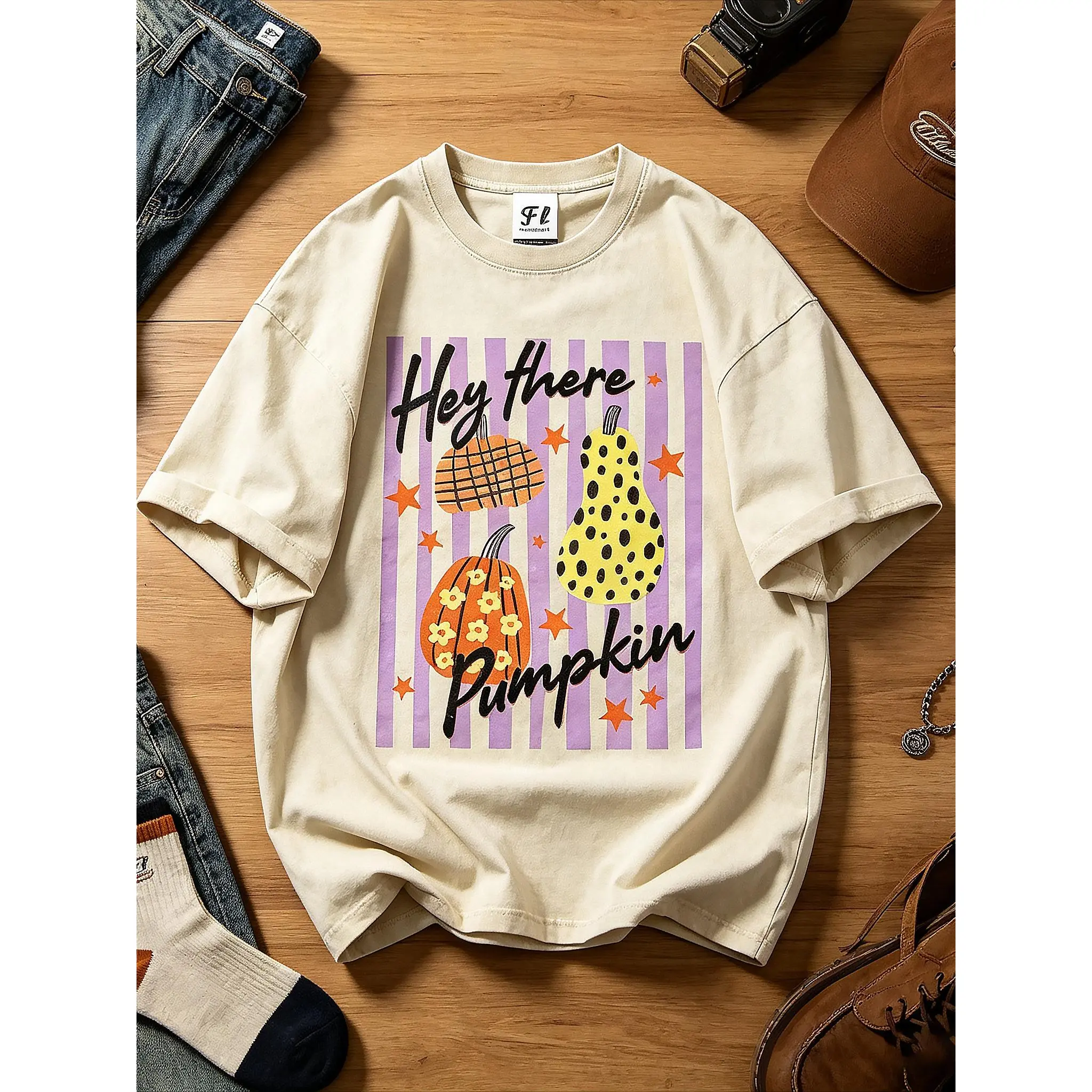 Pumpkin Season Shirt, Pumpkin Patch Graphic Tee, Womens Fall Tshirt, Comfy Fall Shirt, Thanksgiving Gift, Viral Cute Retro Fall Western Pumpkin Season Streetwear for Women Teen Girls, Loose Drop Shoulder Autumn Daily Top