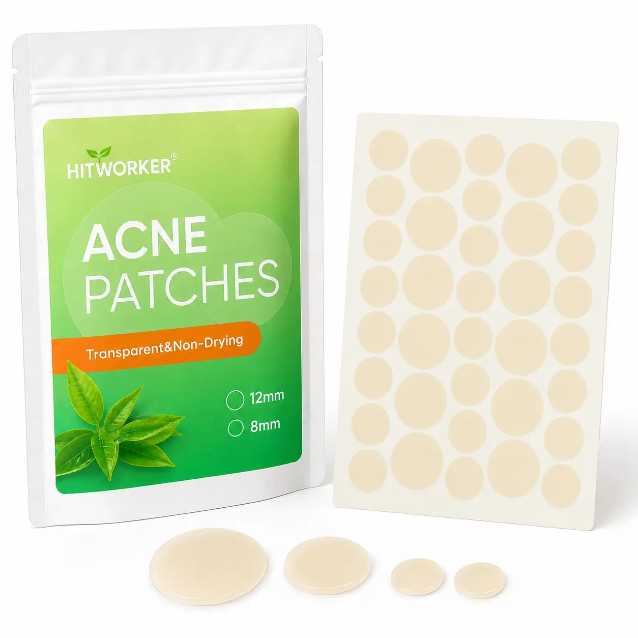360pcs Pimple Cover Patches, Clear-Look Hydrocolloid Beauty Patches, Day and Night Use, Easy Peel Spot Cover, Non-Flammable Aerosols