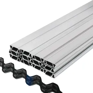 VEVOR Spring Wire and Lock Channel, 6.56ft Spring Lock U-Channel Bundle for Greenhouse, 40 Packs PE Coated Spring Wire Aluminum Alloy Channel, Plastic Poly Film or Shade Cloth Attachment with Screw
