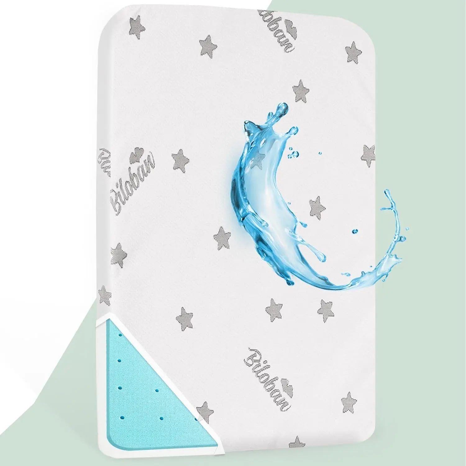 Crib Mattress Topper Pad Waterproof, Memory Foam 2-Inch Toddler Bed Mattress Fit Baby Toddler Mattresses with Removable Crib Mattresses Topper Cover Protector Machine Wash & Non-Slip | 52"x 27"