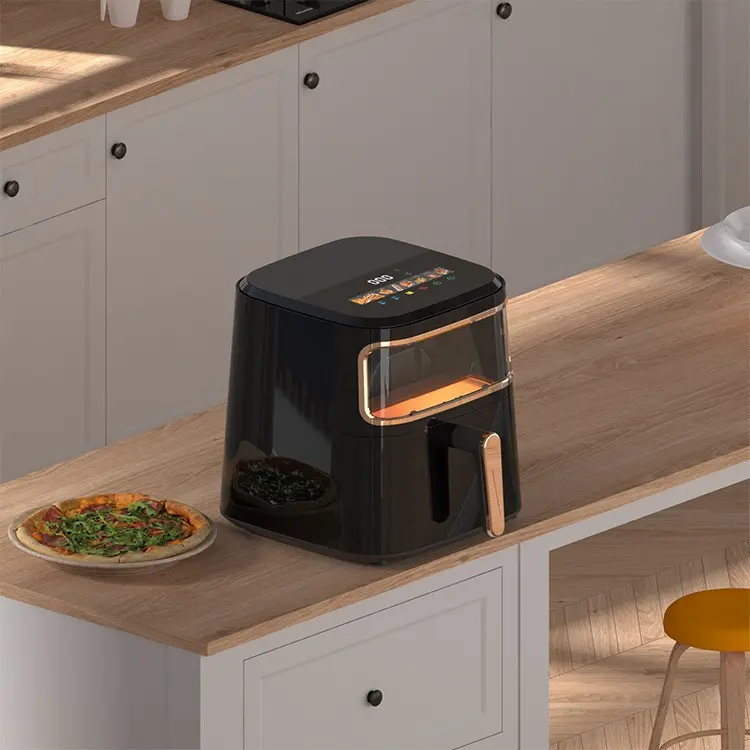 Smart Visible Large Capacity Household Air Fryer High Power No Flip Required Electric Cooking Fryer