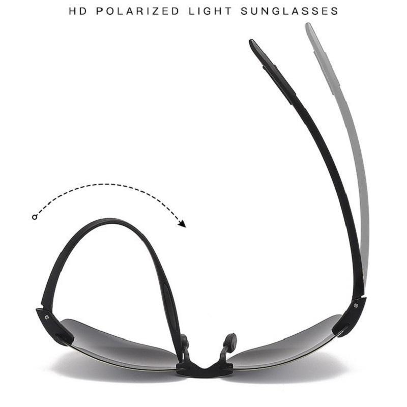 Ultralight Polarized Sports Sunglasses Tr90 Rimless Frame for Horse Riding Outdoors Running Fishing Baseball Driving Shades pilot fashion