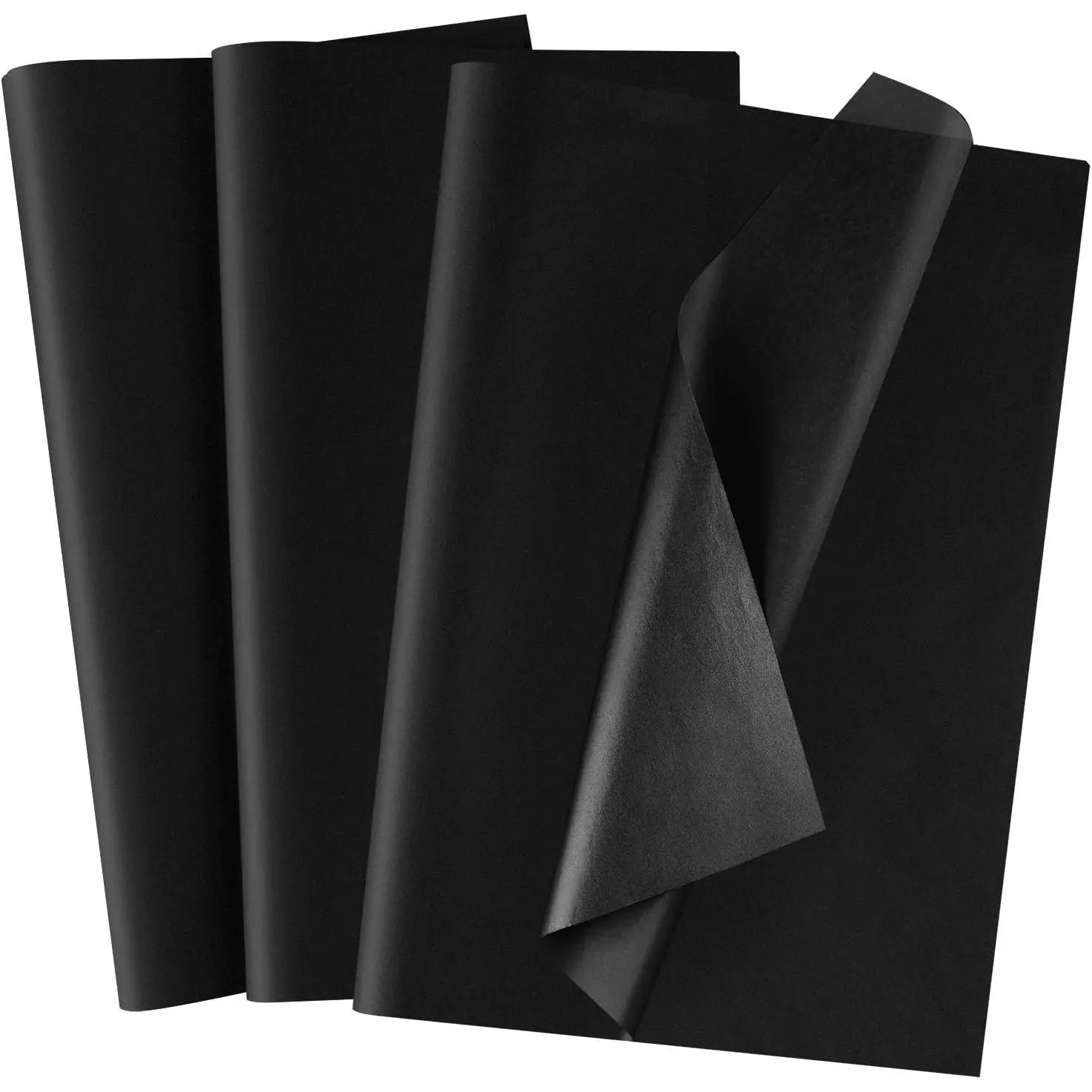 50 Sheets Black Tissue Paper 20X14 Inch  Wrap Paper Bulk Art Tissue  Wrapping Accessory Paper for Graduation Birthday Party Decor