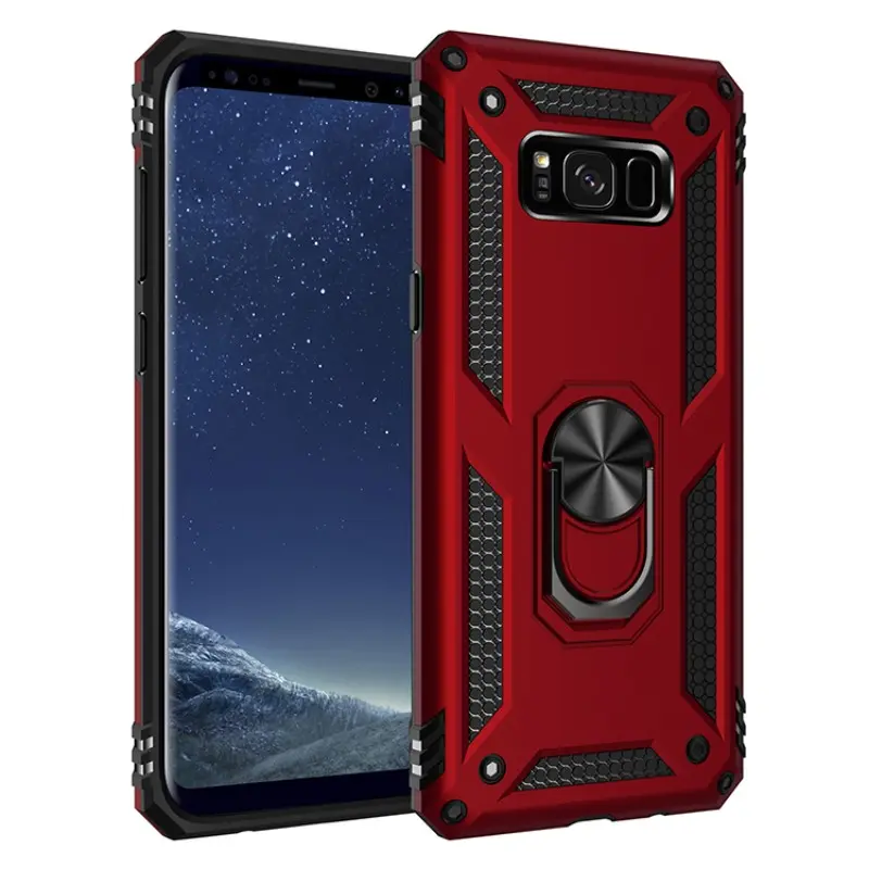 Phone Case for Samsung Galaxy S8 plus, Anti-Drop, Dust-Proof, Waterproof, Fingerprint Resistant, with Magnetic Rotatable Stand for Samsung Galaxc S8 plus Protective Cover, Shockproof Cover