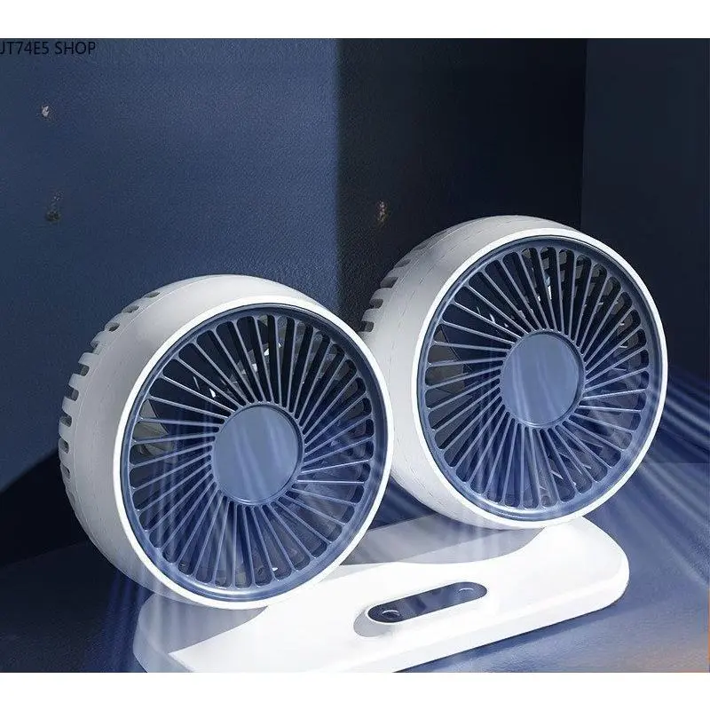 Carefully Selected Dual Head High Wind Car Electric Fan, Universal 12V for Sedans & 24V for Large Trucks
