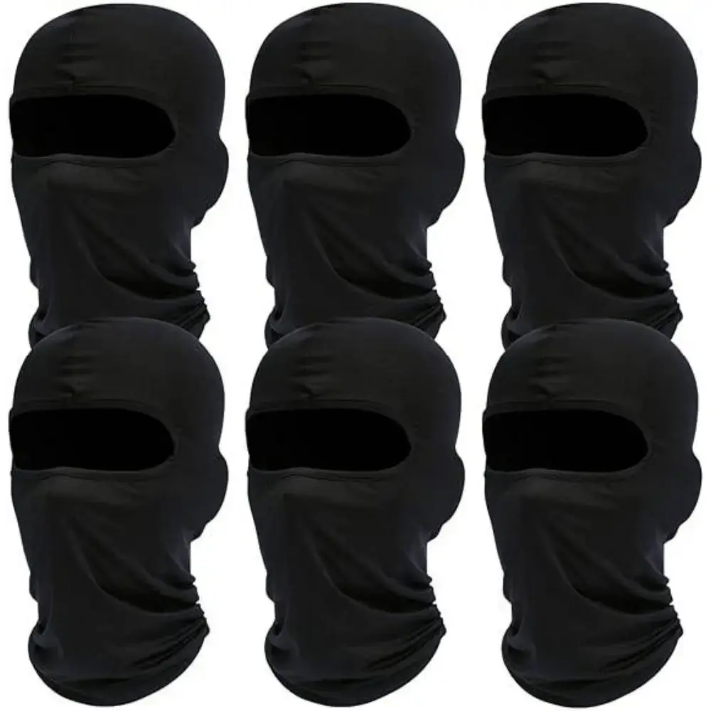 6 Pack Neck Gaiter Bandana Face Mask Cooling Gator Mask Ski Neck Scarf Breathable Face Cover Balaclava