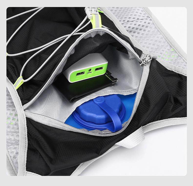 Lightweight Hydration Vest Backpack, Breathable Running Hiking Cycling Bag with Large Capacity, Outdoor Water Bladder Pack for Trail Running Camping