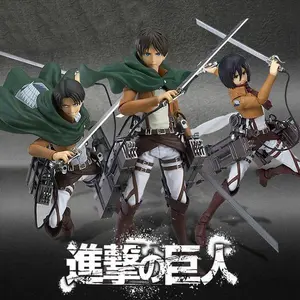 15cm *Attack on Titan* Figma Action Figure – Cute model kit and desktop ornament; a trendy toy and gift for boys.