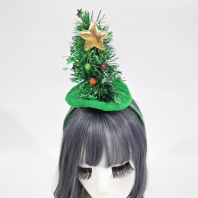 Glowing Christmas Tree Headband - Festive Red & Green Star-Adorned Party Accessory for Holiday Celebrations, Christmas Accessories, Best for Christmas, Christma Tree Topper, Christma Tree Star, Christma Tree Tope, Christmas Headband, Christmas Hair Access
