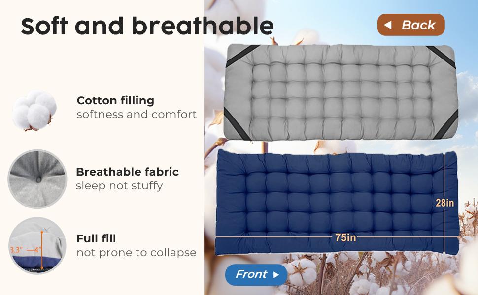 Heavy Duty Camping Cot for Adults with Mattress, 10-Leg Portable Folding Cot Bed, Extra Stable Sleeping Cot for Camping, Travel, Tent & Indoor Guest Use, 500 lbs Capacity