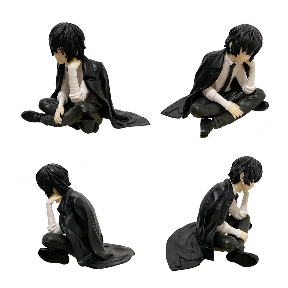 FuRyu Bungo Stray Dogs 12cm Dazai Osamu Noodles Press Figure - Japanese Cartoon Collectible Figurine Cute Toy