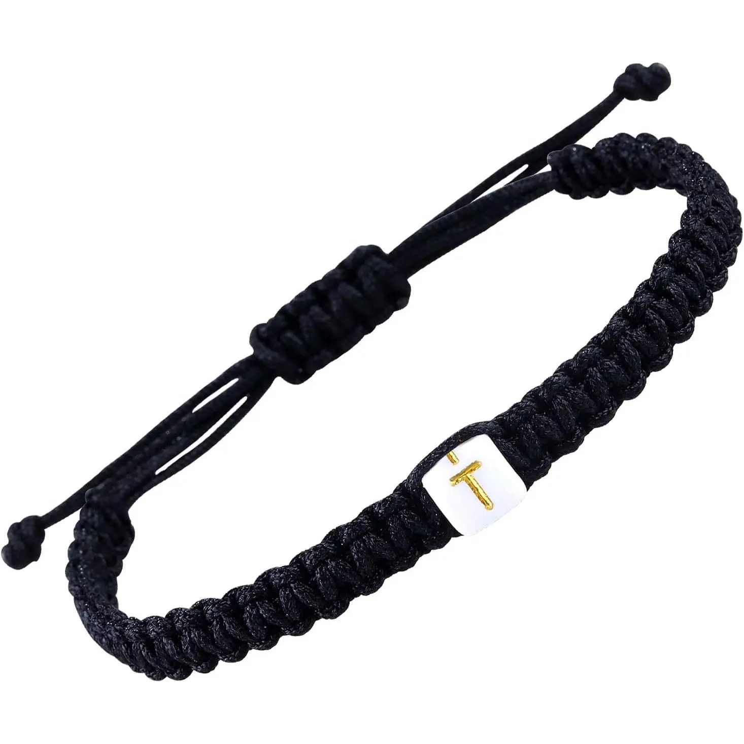 Black Red Rope Braided Initial Bracelets for Couples Women Men   Charm Letter Bracelet for Teens Graduation Anniversary Birthday Gifts for Him Her