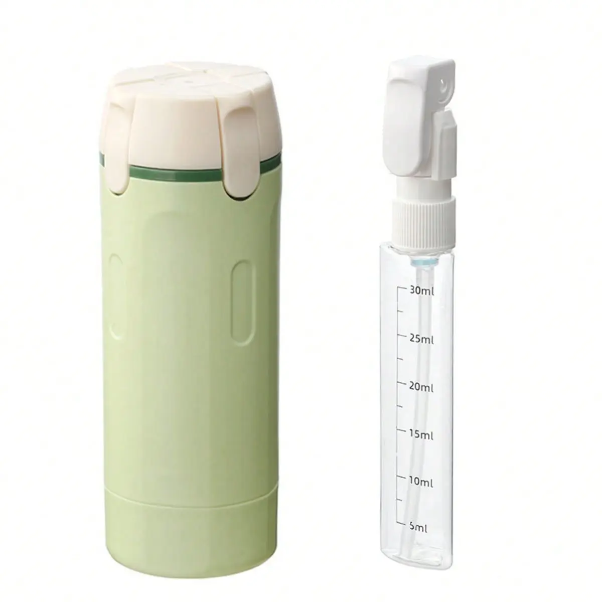 Four-In-One Travel Dispenser Bottle, Press-Down Portable Cosmetic Essential Oil Perfume Storage Bottle, 30ML Lotion Dispenser