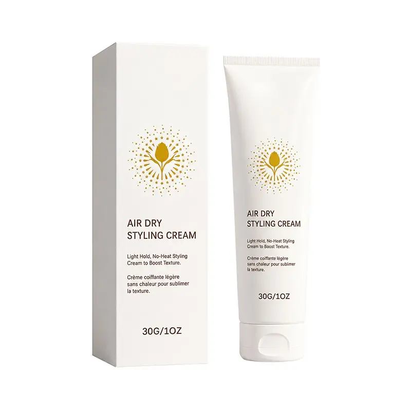 No-Rinse Hair Styling Cream, Lightweight Non-Greasy, Moisturizing Smooth Hair, Gentle Refreshing Hair Care, Natural Hairstyle