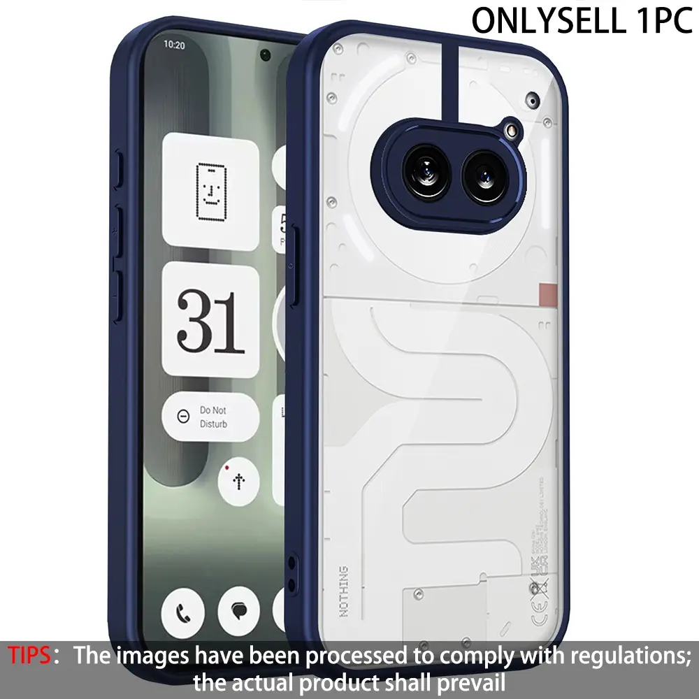 Matte Transparent 2-in-1 Phone Case for Nothing Phone (2a) / (2a) Plus. Shockproof, durable and stylish, ideal for daily use.