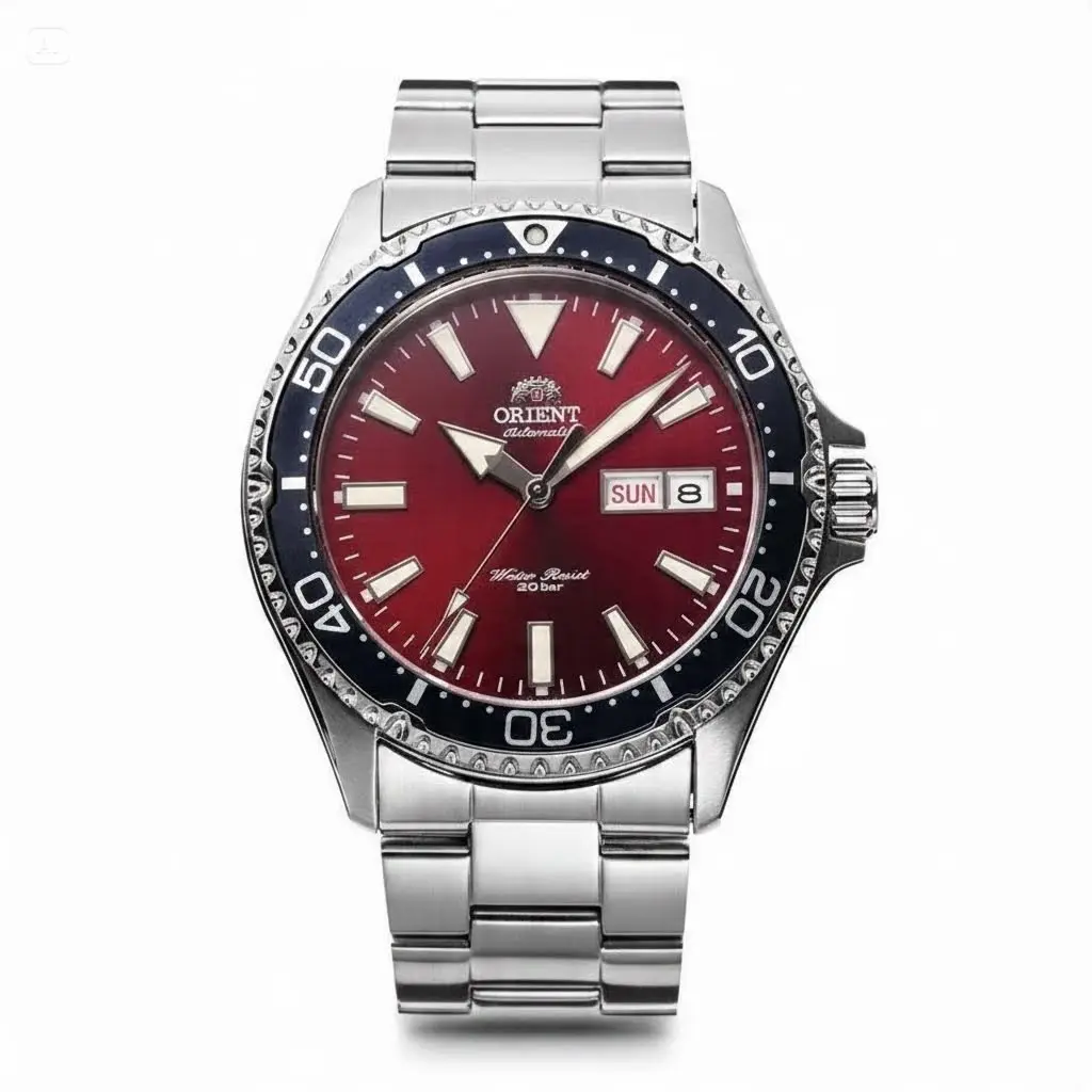 Men’s High Quality Fully Automatic Diving Watch - Round Black Dial, Stainless Steel Bracelet, 200m Waterproof, Luminous Hour Markers, Day Date Display, Scratch-Resistant Sapphire Crystal, Classic Rotating Bezel, Minimalist Design for Outdoor Sports, Divin