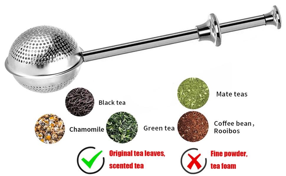 SICANDAENHK Brew the perfect cup every time with this 2-pack stainless steel tea ball infuser!Fine mesh design locks in loose leaf tea while letting flavor flow, rust-resistant and easy to clean for all your favorite teas🍵✨
