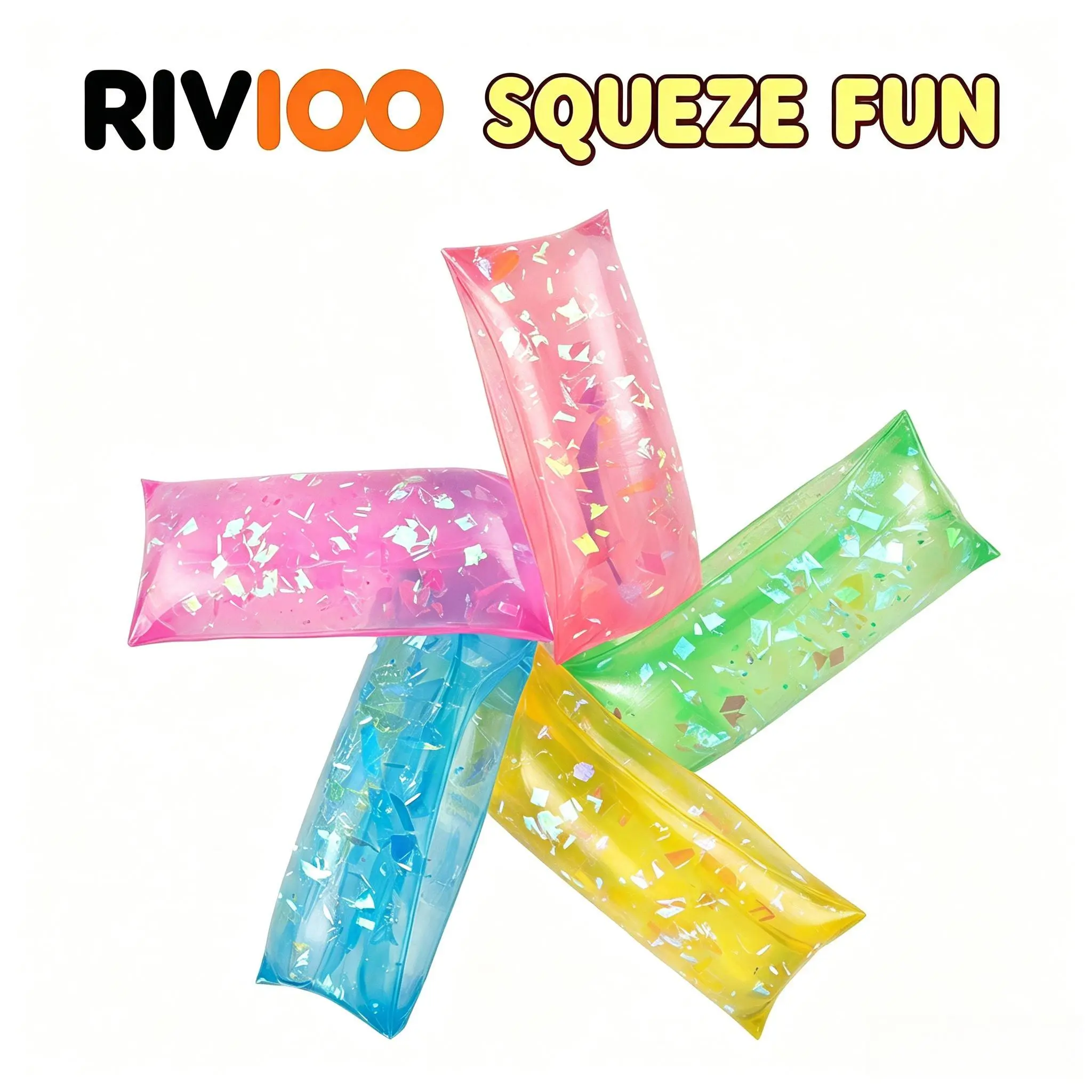 RIVIOO Large transparent can't hold toy children's cartoon trick can't hold vent ball decompression ball pinching music