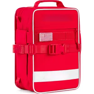 Large First Aid Kit  Car, Travel & Home - Emergency Kit  Hiking, Camping, Backpacking and Outdoors - Includes Zip Stitch Wound Closure Strips