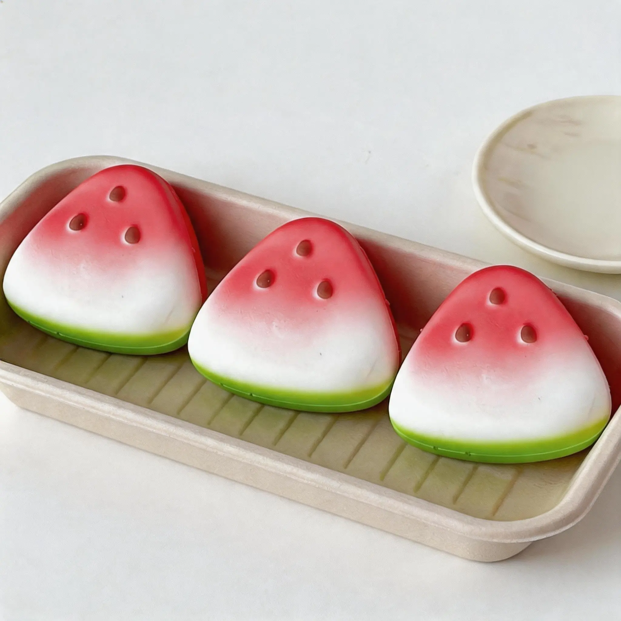Ultimate stress relief, Watermelon squishy is here, Squishy Fruit, Quiet, satisfying squeeze, Slow rising squeeze, cute design & ultra-soft slow rebound texture that's so calming #WatermelonSquishy #SquishyToy #StressReliefToy #SlowRebound #StressReliever