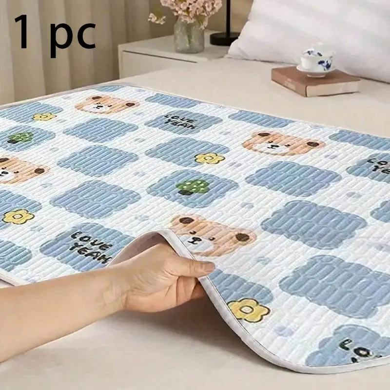 Adult Incontinence Waterproof Washable Mattress Pad, High Absorbent Breathable, Reusable Cotton Pad for Elderly and Menstrual Care, Absorbent Pads