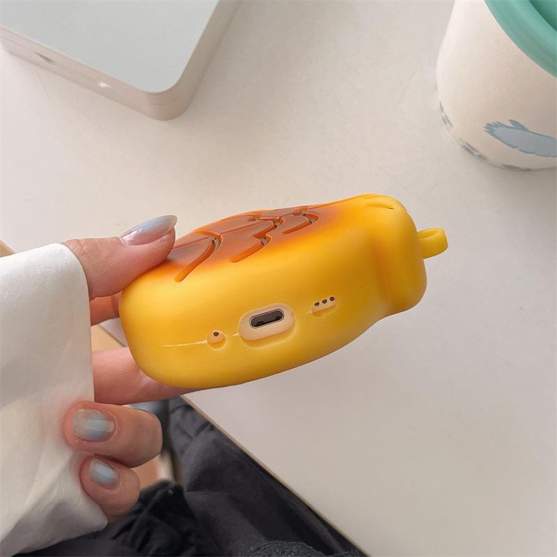 Fresh Semi Transparent Solid Color Star Pattern Earphone Case with Hook, Shockproof Protective Cover Compatible with AirPods 1 2 3 4 Pro 2 Pro 3