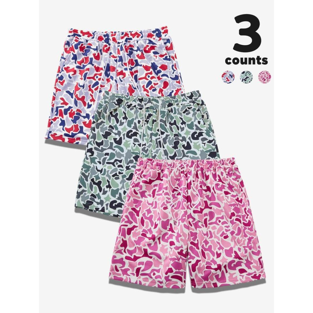 Camouflage Print Shorts Regular Fit Casual Street Style Shorts Lightweight Breathable Fabric Summer Daily Wear Unisex Fashion Trend Comfortable Outdoor Travel Beach Active Lifestyle