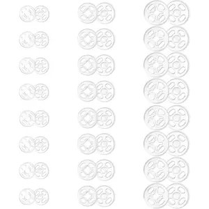 48 Set Plastic Snaps for Fabric, 3 Sizes Sew  Snaps for Clothing, Invisible Snap Buttons Fasteners for Sewing DIY Crafts Clothing Shirt Pant (7.5mm, 10mm, 12.5mm)