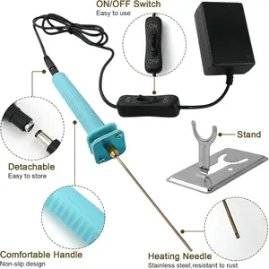 Foam Cutter Hot Wire Tool Kit, Eps Foam Cutter, Electric Foam Board Cutter, Ideal for Foam Cutting Art, Craft Making, DIY Projects