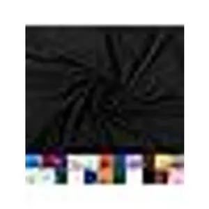 Cotton Polyester Broadcloth Fabric by The Yard - 60" Wide Soft & Breathable Fabric for Sewing - Perfect for Apparel, Bedding, Curtains and More - Black - 2 Yards