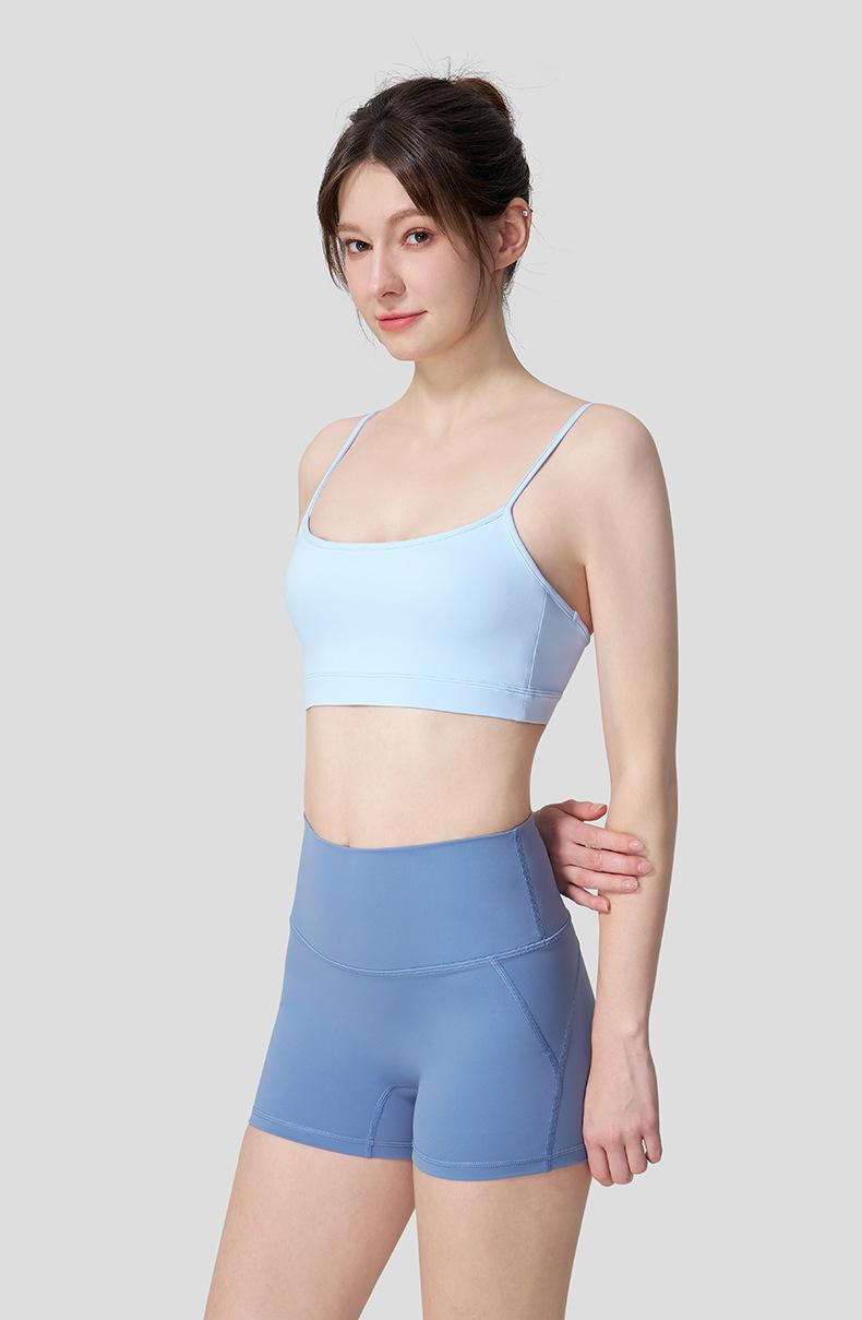 Beuty back Sports Bra Thin-StrapOuterwear-Style Yoga & Pilates Fitness Top for Women