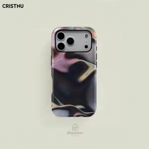CRISTNU for MagSafe Trendy Abstract Texture Pattern Two-In-One Phone Case, Durable Shockproof Protective Cover for iPhone 11-17 Pro Max Accessories, Casing, Protector