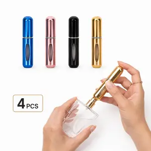 5ml Random Color Refillable Perfume Spray Bottle, Lightweight & Compact Reusable Mini Pocket Bottle for Travel, Mini Travel Products, Travel Stuff Easily Portable
