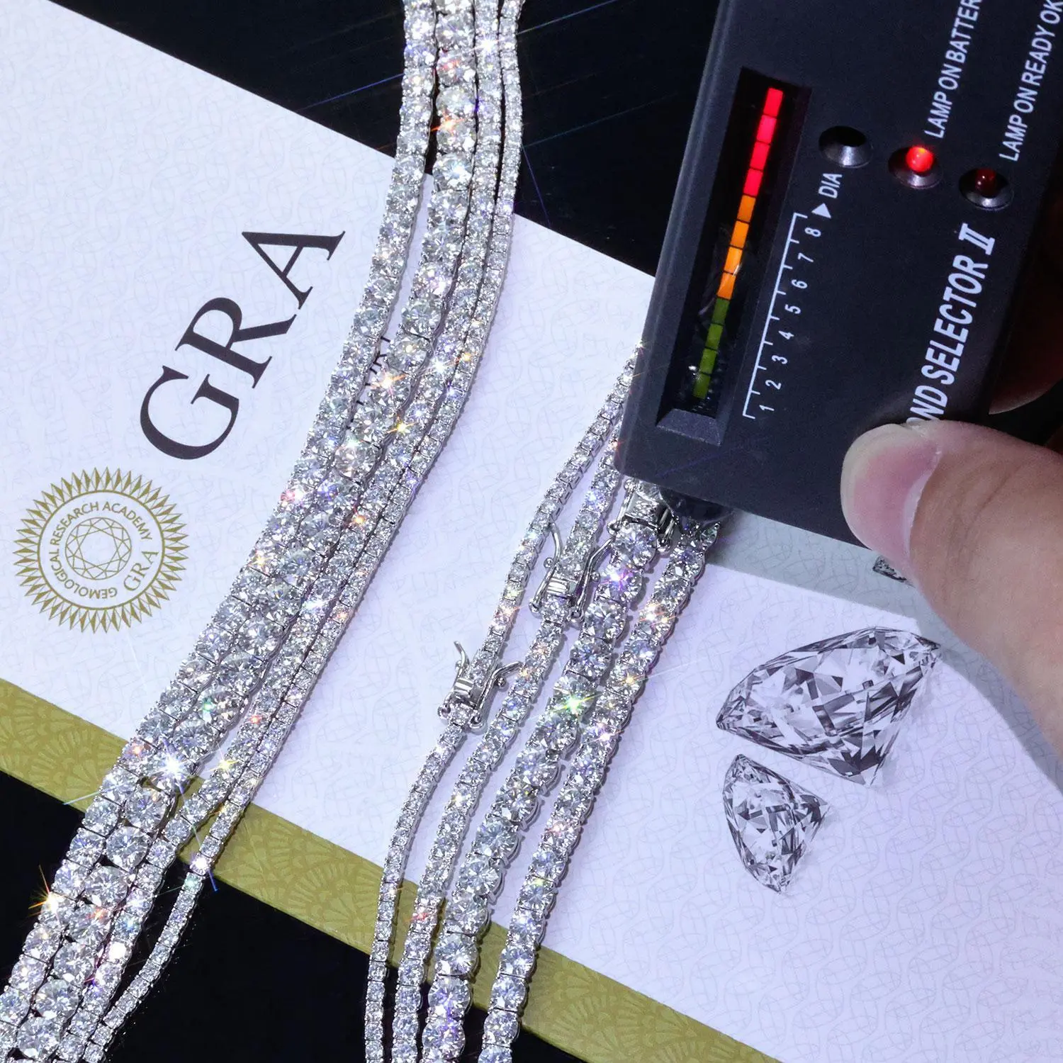 ESKEEM 925 Silver VVS Moissanite Tennis Bracelet (2/3/4/5 MM) - Iced Out, GRA Diamond Test Passed, In Stock, Elegant Jewelry, Exquisite, Fashionable, High Quality, Elegant Jewelry Bracelet, Exquisite Bracelet