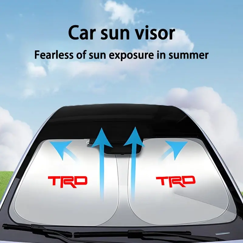 Car Windshield Sun Shade Cover Visor, UV Protection Shield for Toyota Trd Pro, Corolla, Yaris, Chr, Auris, Rav4, Prius, Car Accessories
