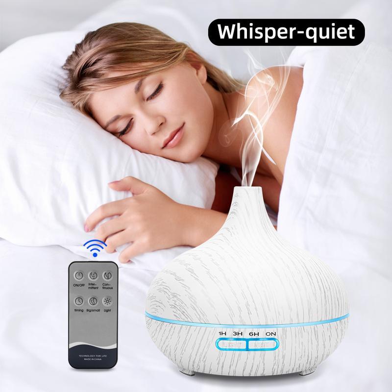 Essential Oil Diffuser, 550ml Scent Diffuser with waterless auto Off and Timer Functions, Mist humidifier with Lighting, eco-Friendly Materials, Perfect for Office and Home.