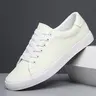 Men's Lace-Up Skate Shoes, Low Top Trainer, Lightweight Breathable Athletic Walking Shoes, Versatile Round Toe Sneakers for Daily Wear, Lowtop Casual Sneakers